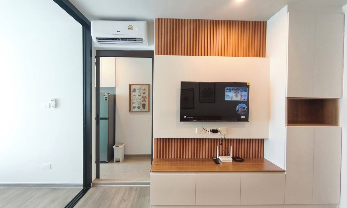 Bangkok Yai Condo | 3 mins walk BTS Minimalist 1BR Fast Wifi