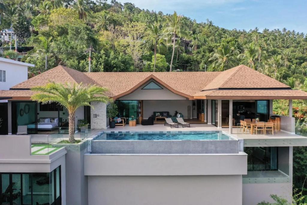 Lamai Villa | 4BR Panoramic Sea View Villa Infinity Pool Samui
