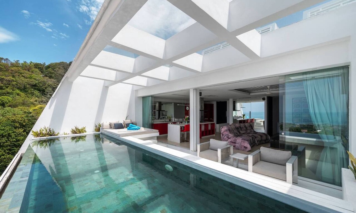 Bophut Villa | Central villa with mountain & sea view