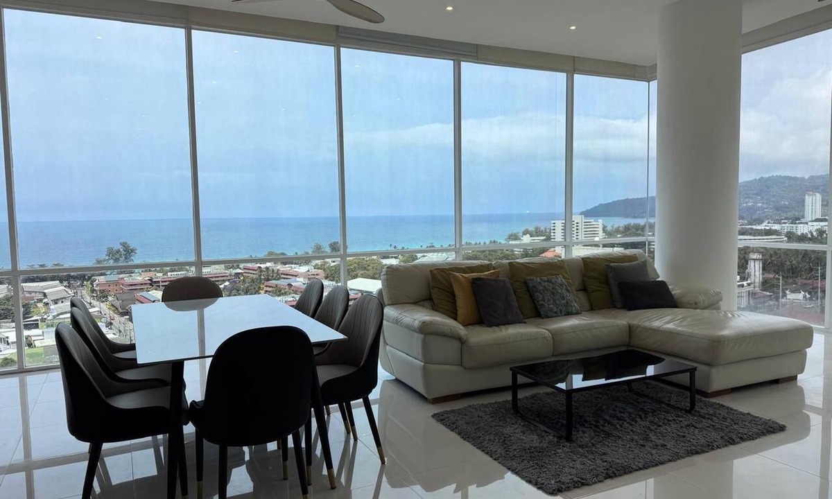 Karon Apartment | Luxurious 244 sqm Duplex Sea-View Apartment Near Karon Beach