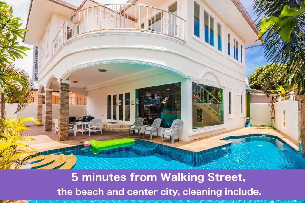 South Pattaya Villa | TEWAREE VILLA - PATTAYA HOLIDAY HOUSE WALKING STREET 4 bedrooms