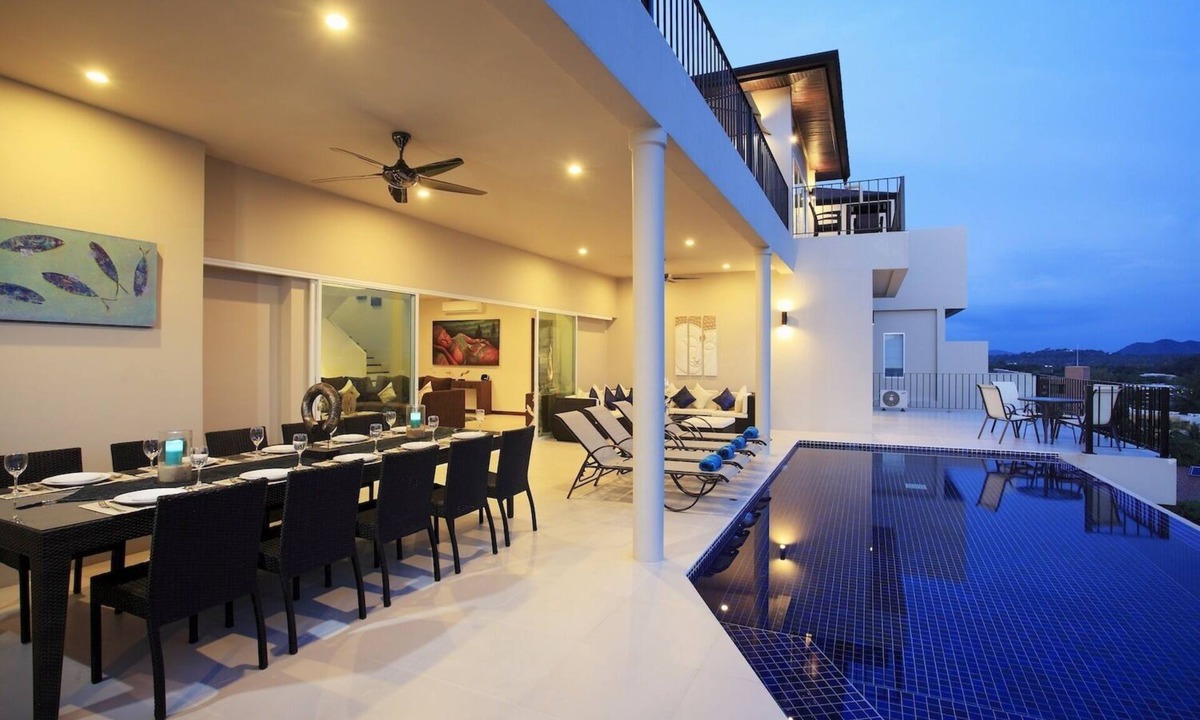 Rawai Villa | Turquoise View: Private pool, sea view, 9 bedrooms, Activity room & Cinema Room