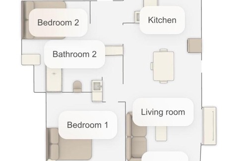 Ban Mai Apartment | IMPACT Arena and LTAT Tennis 2 Bedroom Apartment