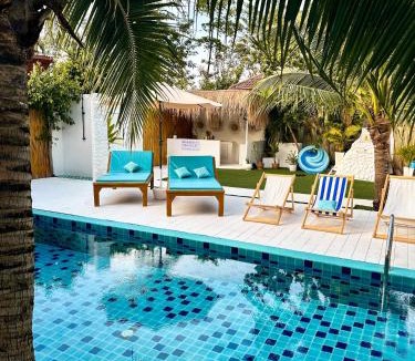 Ko Lanta Hotel | OFFRE SPECIALE - Lanta Secret House - 450M Long Beach - piscine & jardin tropical