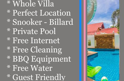 South Pattaya Villa | TEWAREE VILLA - PATTAYA HOLIDAY HOUSE WALKING STREET 4 bedrooms