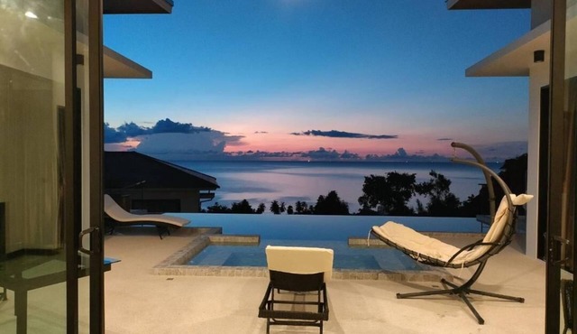 A luxury, modern and stylish sea view villa - 400 meters to the beach in Koh Phangan