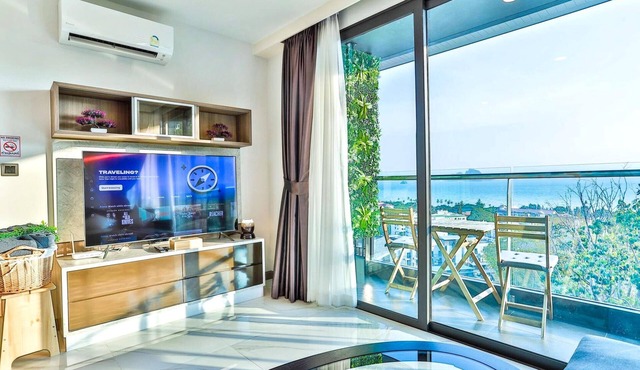 AO503 - 2 Bedroom Serviced Apartment with Sea View and bathtub at Ao Nang Beach in Tambon Ao Nang