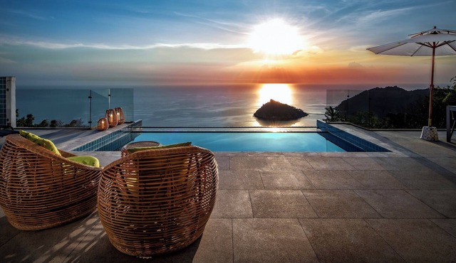 Boutique villa with relaxed feeling, private pool and breathtaking view. in T. Koh Tao