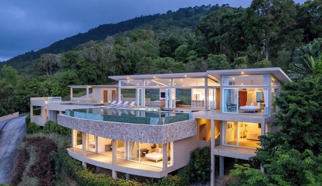 Cabo: 4BR Villa with Breathtaking Sea Views in Chang Wat Surat Thani