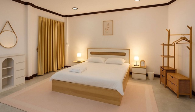 Charming 2-bedroom house with WiFi, AC in pleasant Tambon Khlung in Tambon Khlung