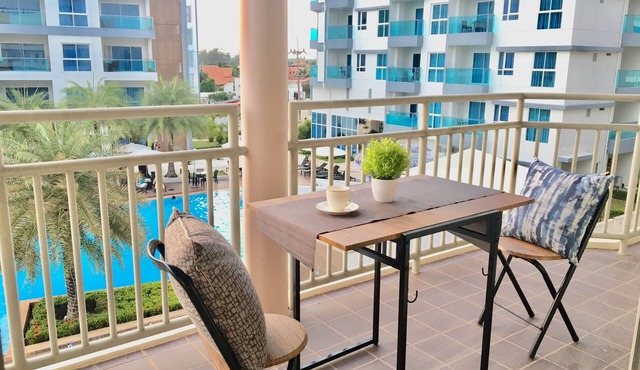 Comfy family beach front condo unit A307 in ตำบล กร่ำ