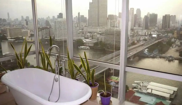 Corner river view one bedroom apartment in Krung Thep Maha Nakhon