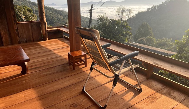 Escape Teak Wooden Cabin in Village, among deep high altitude mountain Chiangmai in Inthakhin