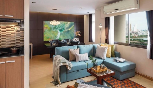 KingBed|BTS&Park»5min|ParkView|Gym|Washer|FastWiFi - Apartment in Khlong Toei
