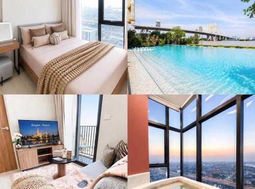Luxury Riverside Condo with riverside pool in Bangkok