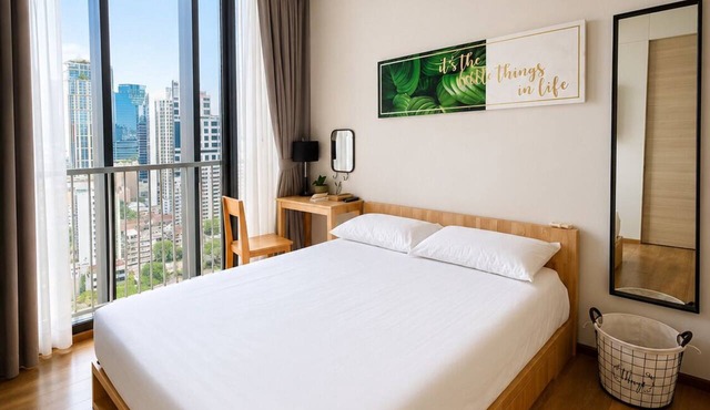 Modern Studio/Fast WiFi + Pool + Shuttle/Monthly Stay in Krung Thep Maha Nakhon