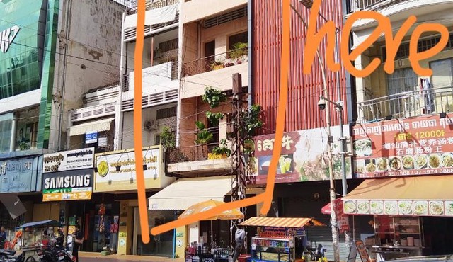 Monica's house in Phnom Penh