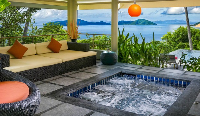 Ocean View, Romantic 1 Bed Villa-Swimming Pool, Plunge Pool, FREE CAR, Transfers in Koh Samui