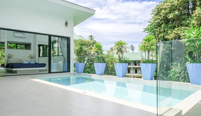Peaceful 2-bedroom villa in Lamai with private pool, jungle views, and modern amenities in Ko Samui District