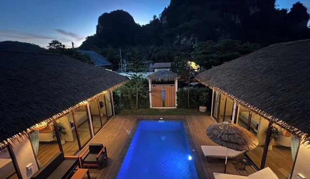 Secret gem Villa Tropical design Private Pool Mountain View in Aonang