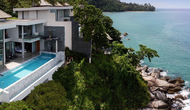 Spectacular 5-6 Bedroom Ocean Front Pool Villa with chef service SHA+ in Kamala Beach