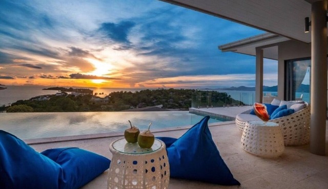 Sunset & Seaview Poseidon’s Penthouse in Chang Wat Surat Thani