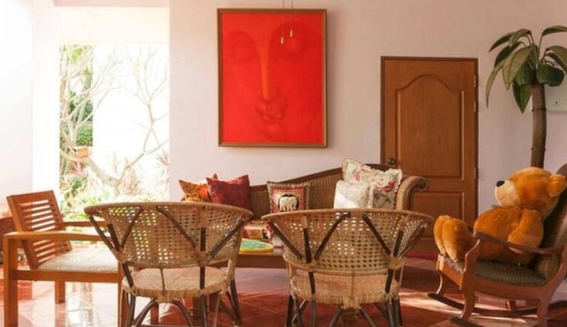 Teak Room with Mountain View in Tambon Nong Kwai