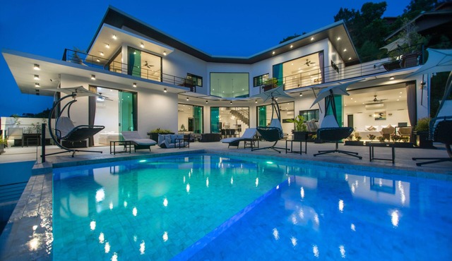 The new luxury architect modern villa in Haad Yao with huge amazing seaview. in Ko Pha Ngan