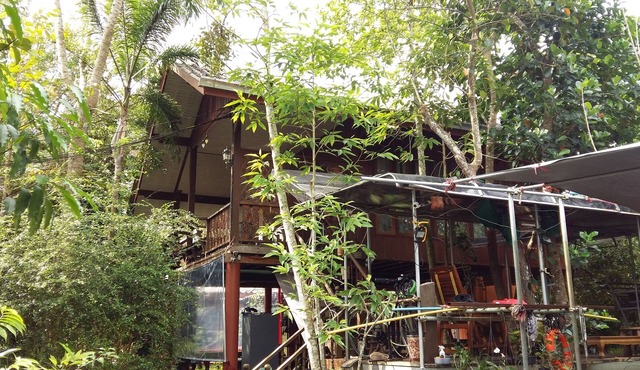 Two convenient air conditional cottages in fruit farm with durian, mangosteen in Trat