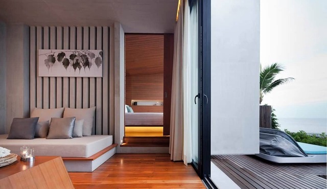 Ultra Spacious Beachfront Grand Pool Villa in Takua Pa District