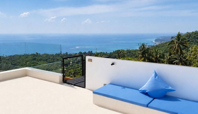 Villa with spectacular sea view & waterfall in Koh Samui in Ko Samui