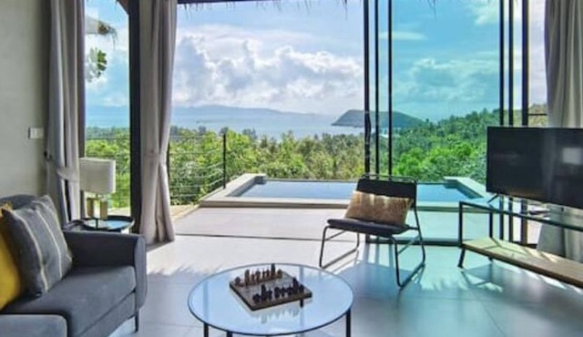 Wao Villa - Infinity Pool - Seaview - Garden in Tambon Ko Pha-ngan