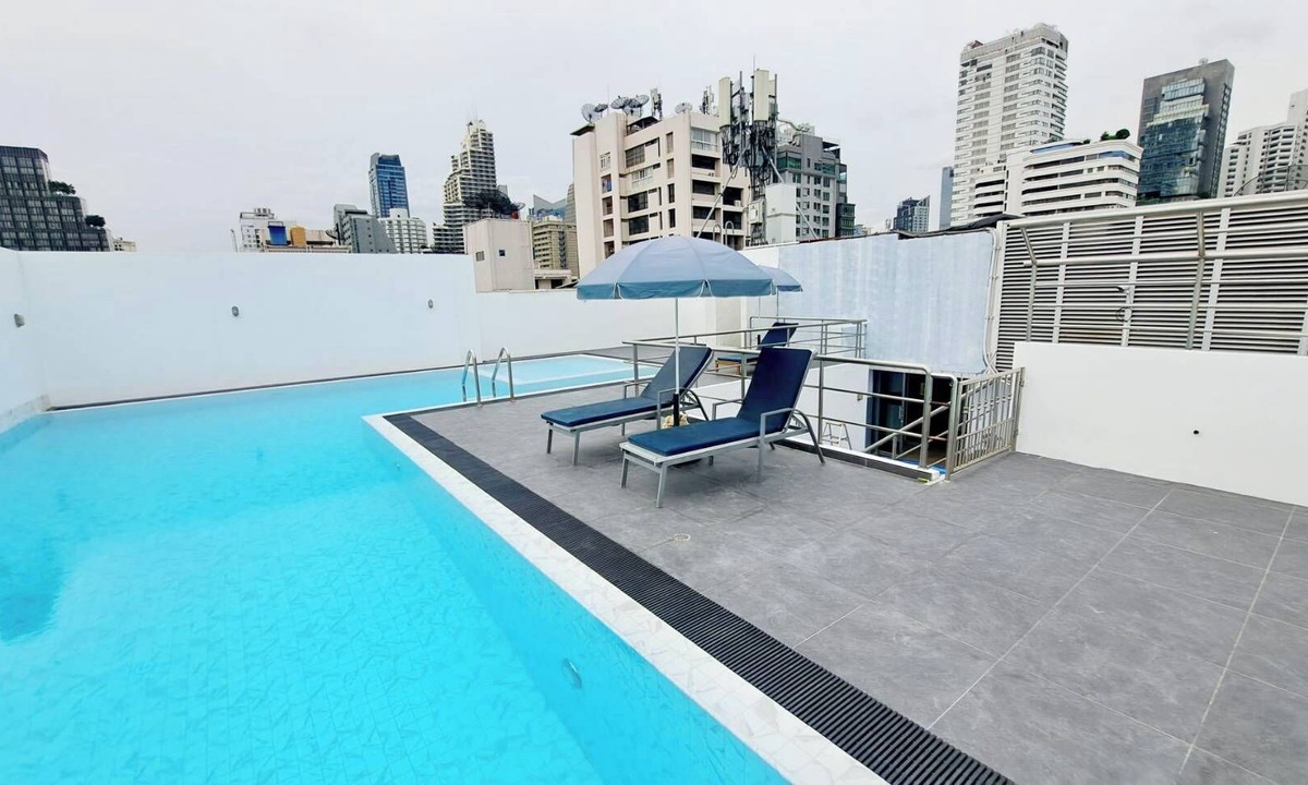 Khlong Toei Nuea Condo | 7B 5 Bedrooms Penthouse Downtown Serviced Apartment with shared Pool