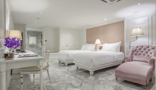 Studio, 2 Twin Beds, Garden View