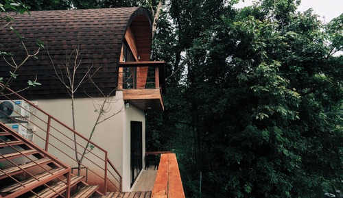 Basic Single Room, Balcony, Mountain View