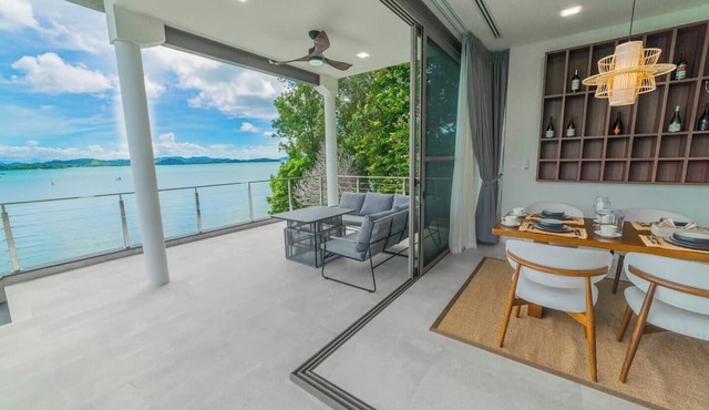 Azure Beachfront Villa in Pa Klok